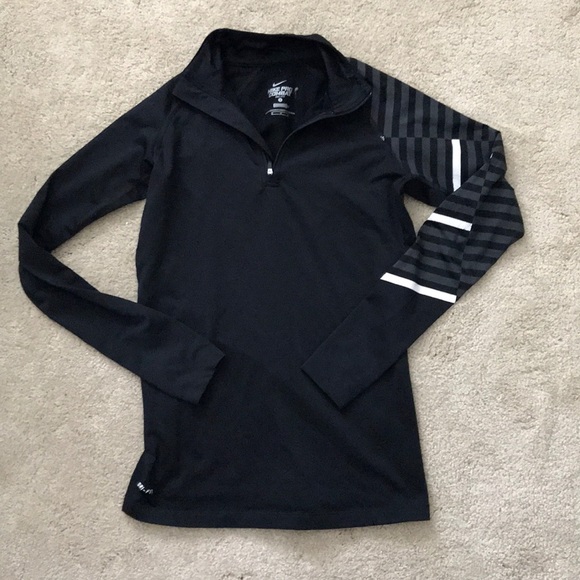 Nike Tops - Nike Pro Combat Black Pull Over